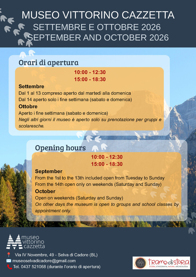 Museo Selva Orari apertura autunno 26